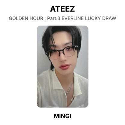 ATEEZ GOLDEN HOUR : Part.3 EVERLINE LUCKY DRAW Official Photocard