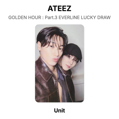 ATEEZ GOLDEN HOUR : Part.3 EVERLINE LUCKY DRAW Official Photocard