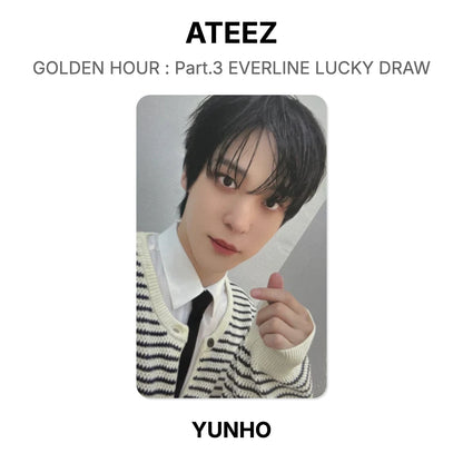 ATEEZ GOLDEN HOUR : Part.3 EVERLINE LUCKY DRAW Official Photocard