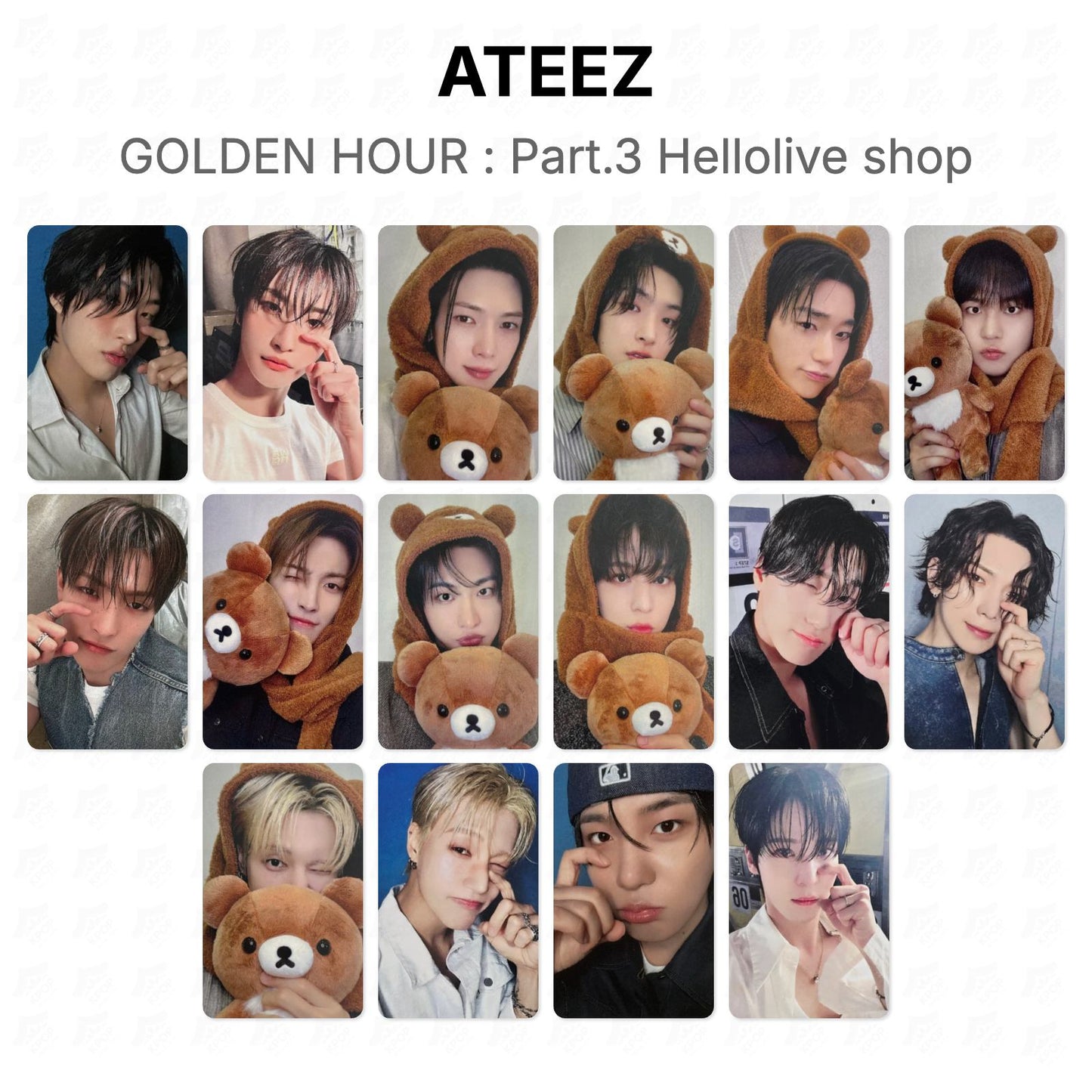 ATEEZ GOLDEN HOUR : Part.3 Hellolive shop Official Photocard