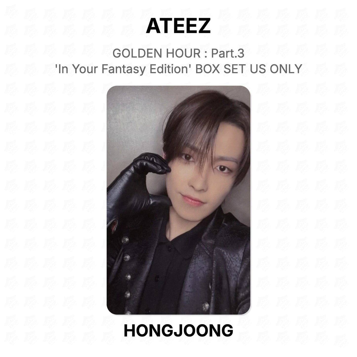 ATEEZ GOLDEN HOUR : Part.3 'In Your Fantasy Edition' BOX SET US ONLY Official Photocard