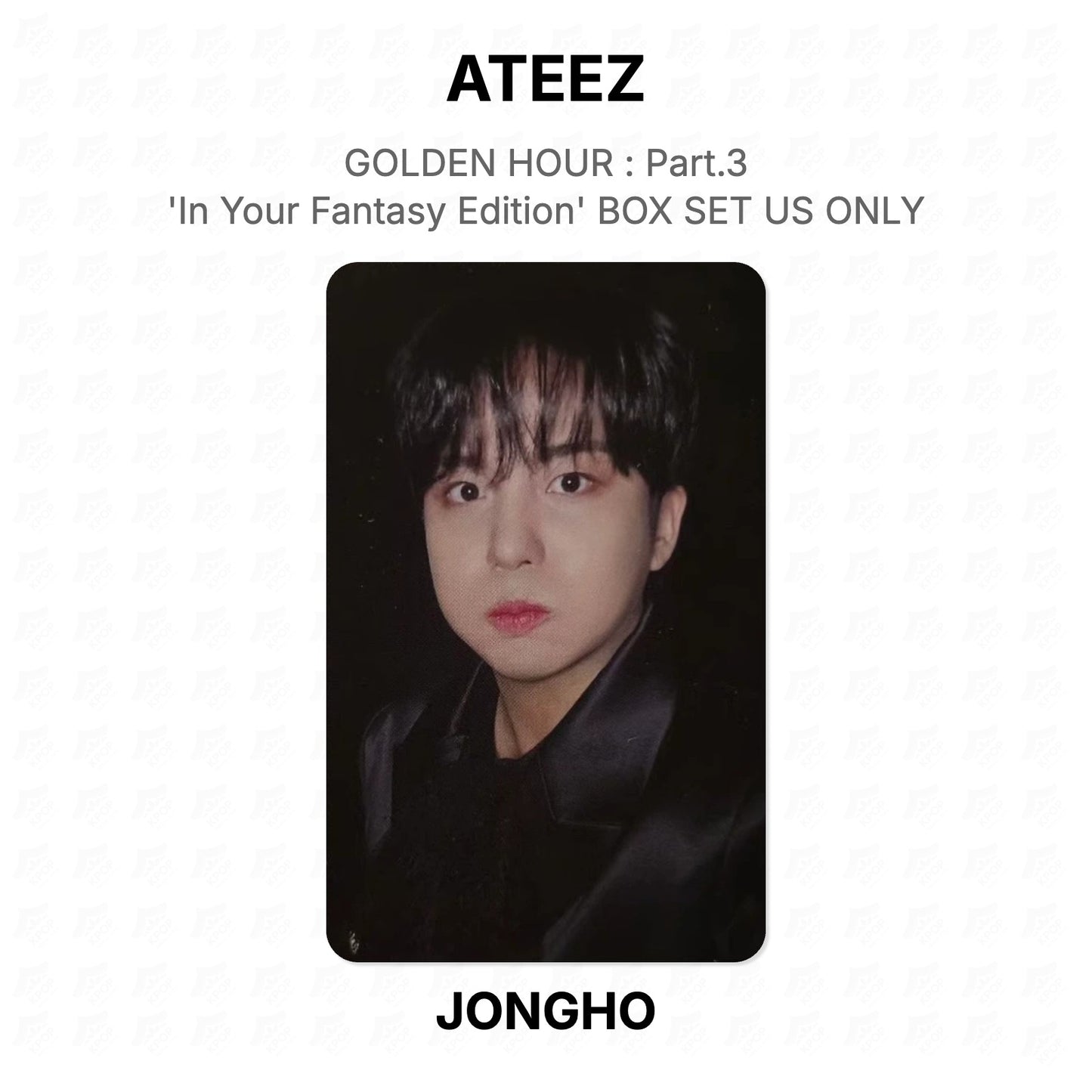 ATEEZ GOLDEN HOUR : Part.3 'In Your Fantasy Edition' BOX SET US ONLY Official Photocard