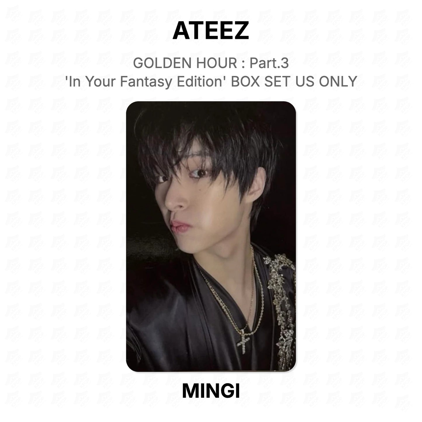 ATEEZ GOLDEN HOUR : Part.3 'In Your Fantasy Edition' BOX SET US ONLY Official Photocard