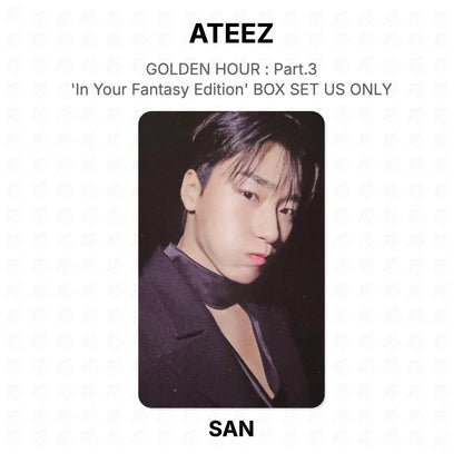 ATEEZ GOLDEN HOUR : Part.3 'In Your Fantasy Edition' BOX SET US ONLY Official Photocard