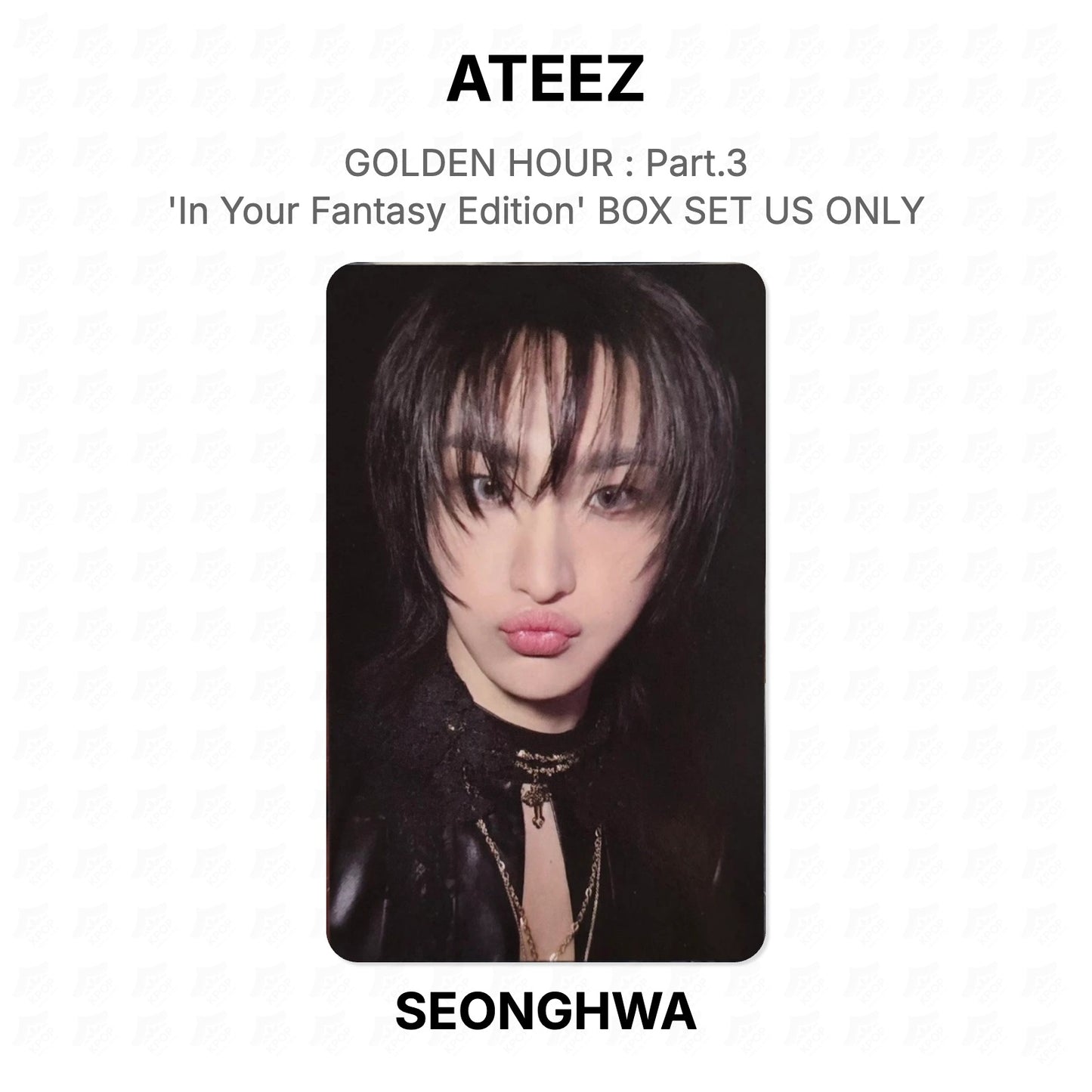 ATEEZ GOLDEN HOUR : Part.3 'In Your Fantasy Edition' BOX SET US ONLY Official Photocard