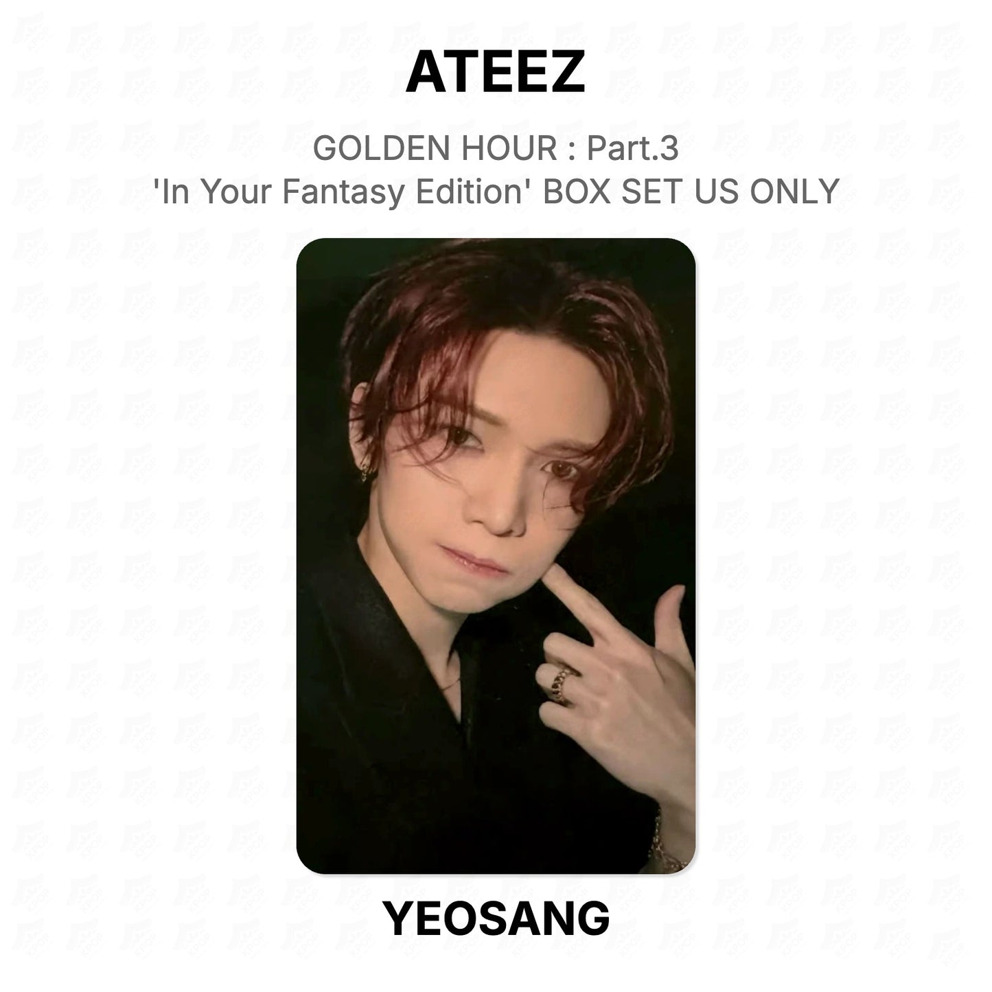 ATEEZ GOLDEN HOUR : Part.3 'In Your Fantasy Edition' BOX SET US ONLY Official Photocard