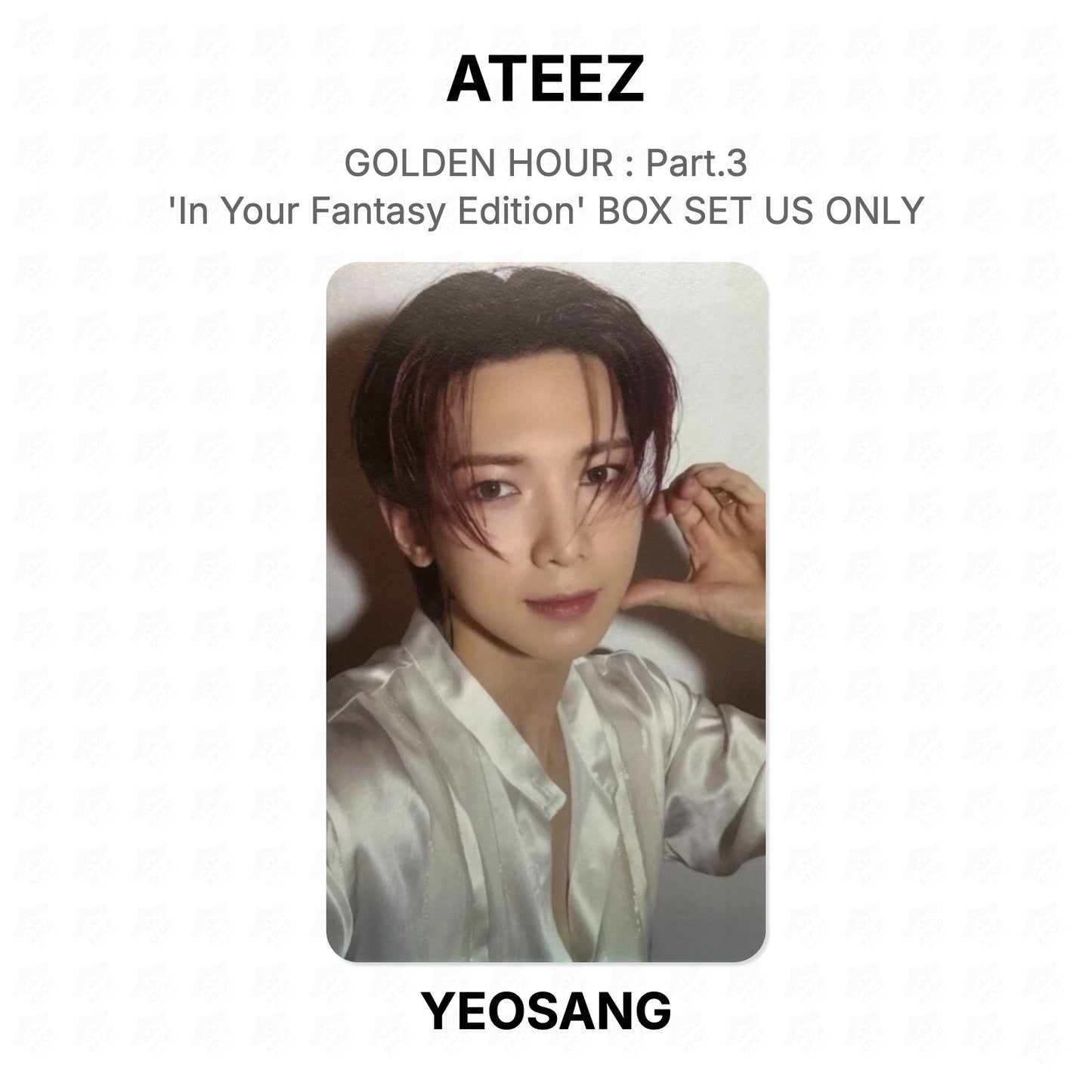 ATEEZ GOLDEN HOUR : Part.3 'In Your Fantasy Edition' BOX SET US ONLY Official Photocard