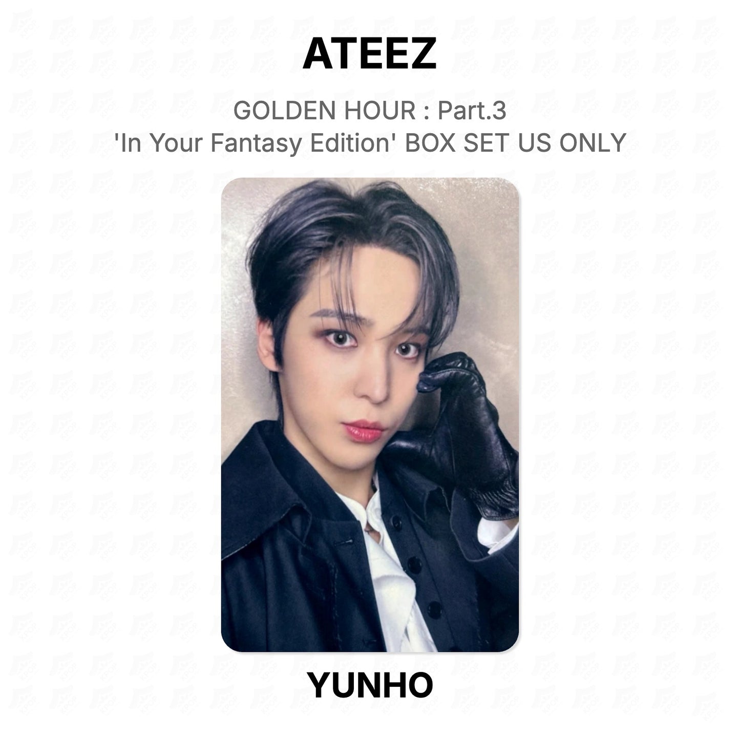 ATEEZ GOLDEN HOUR : Part.3 'In Your Fantasy Edition' BOX SET US ONLY Official Photocard