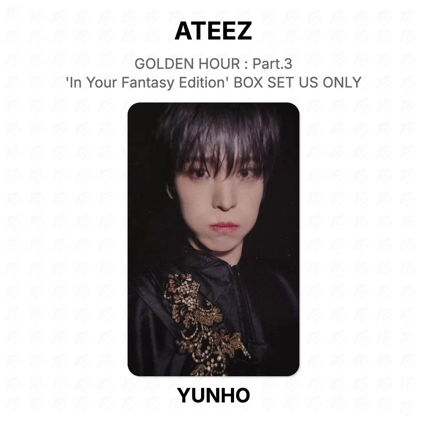 ATEEZ GOLDEN HOUR : Part.3 'In Your Fantasy Edition' BOX SET US ONLY Official Photocard