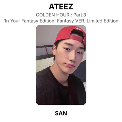 ATEEZ GOLDEN HOUR : Part.3 'In Your Fantasy Edition' Fantasy VER. Limited Edition Official Photocard