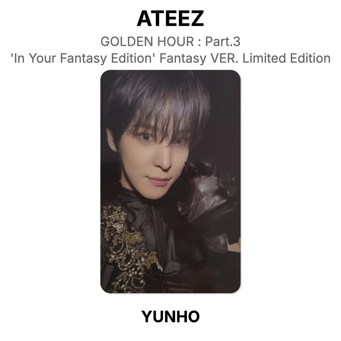 ATEEZ GOLDEN HOUR : Part.3 'In Your Fantasy Edition' Fantasy VER. Limited Edition Official Photocard