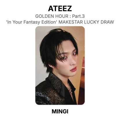ATEEZ GOLDEN HOUR : Part.3 'In Your Fantasy Edition' MAKESTAR LUCKY DRAW Official Photocard