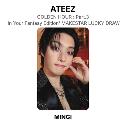 ATEEZ GOLDEN HOUR : Part.3 'In Your Fantasy Edition' MAKESTAR LUCKY DRAW Official Photocard