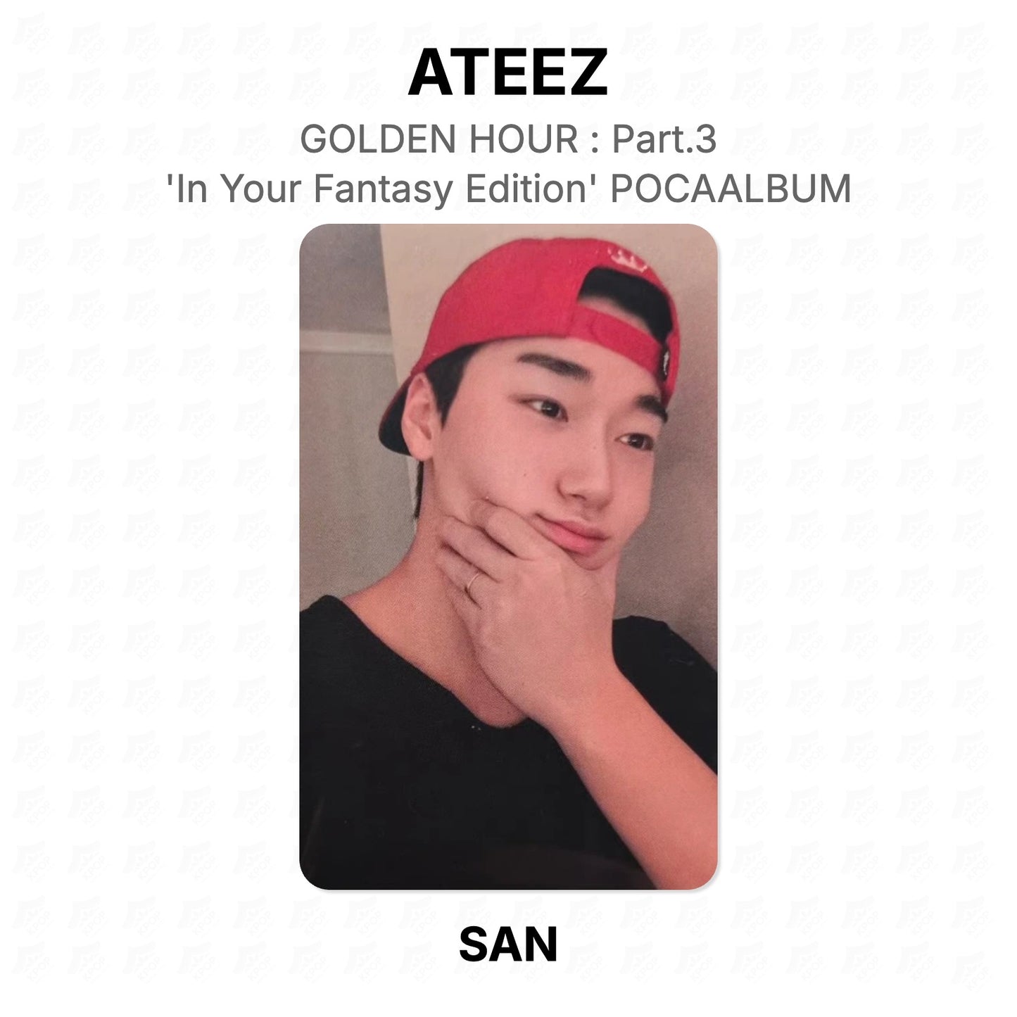 ATEEZ GOLDEN HOUR : Part.3 'In Your Fantasy Edition' POCAALBUM Offizielle Fotokarte