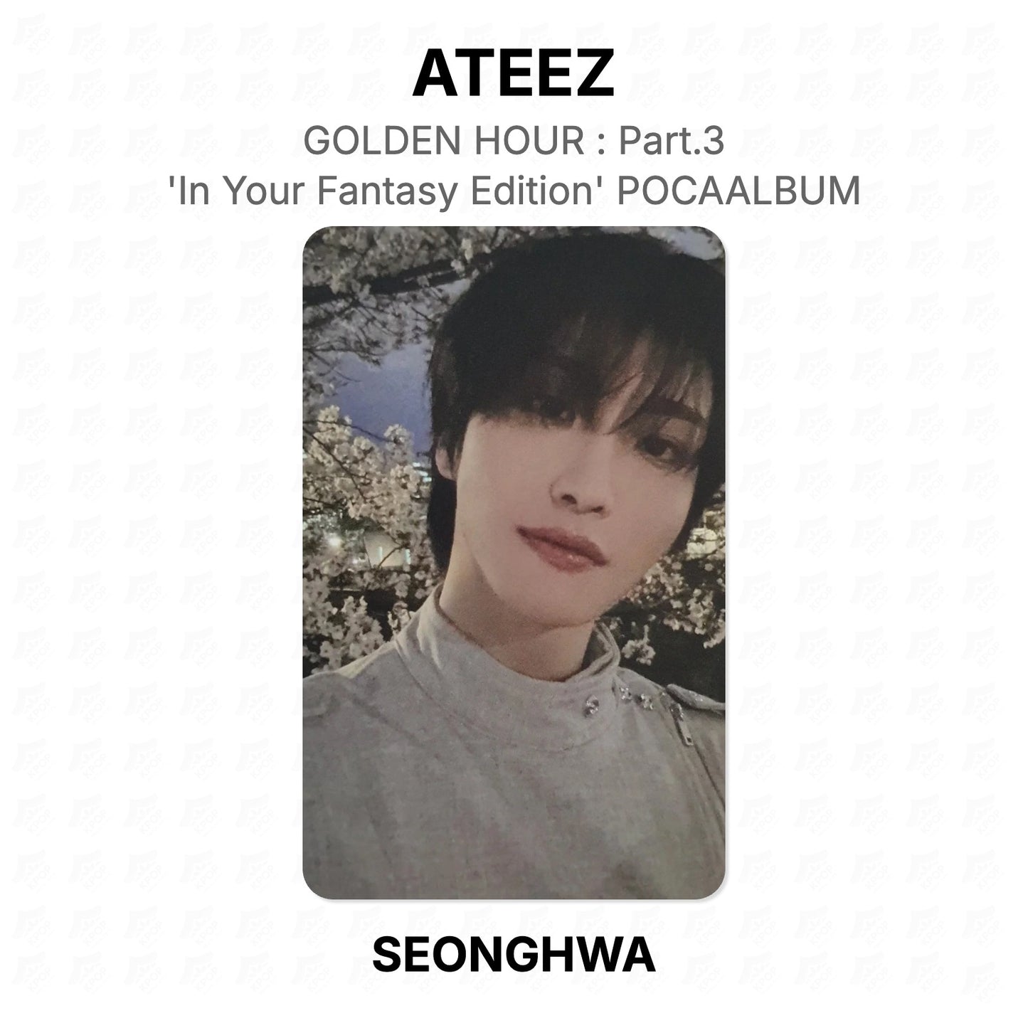 ATEEZ GOLDEN HOUR : Part.3 'In Your Fantasy Edition' POCAALBUM Offizielle Fotokarte