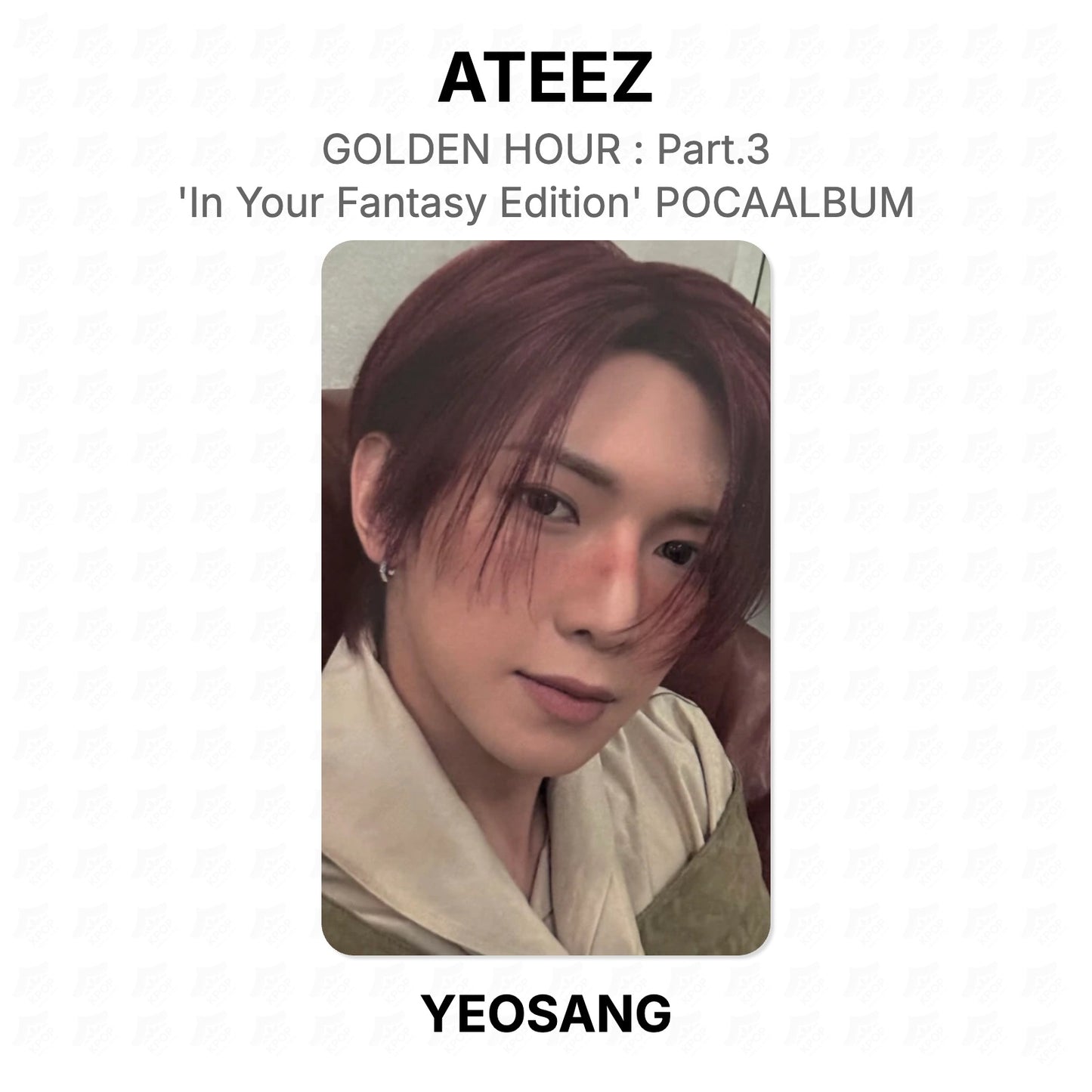 ATEEZ GOLDEN HOUR : Part.3 'In Your Fantasy Edition' POCAALBUM Offizielle Fotokarte