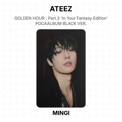 ATEEZ GOLDEN HOUR : Part.3 'In Your Fantasy Edition' POCAALBUM BLACK VER. Official Photocard