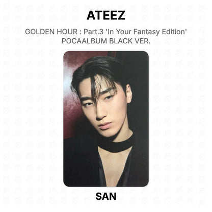 ATEEZ GOLDEN HOUR : Part.3 'In Your Fantasy Edition' POCAALBUM BLACK VER. Official Photocard