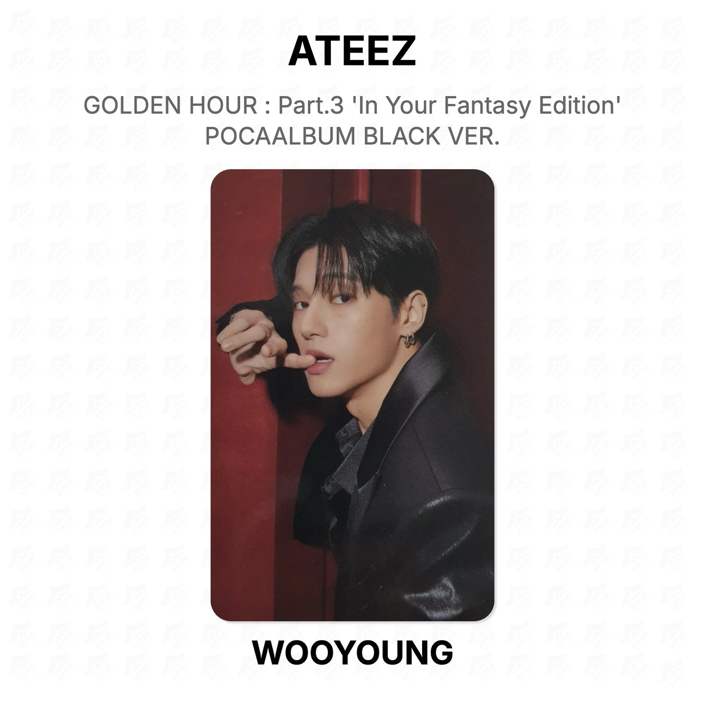 ATEEZ GOLDEN HOUR : Part.3 'In Your Fantasy Edition' POCAALBUM BLACK VER. Official Photocard