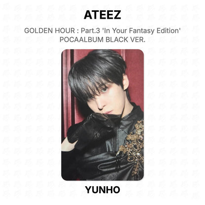 ATEEZ GOLDEN HOUR : Part.3 'In Your Fantasy Edition' POCAALBUM BLACK VER. Official Photocard