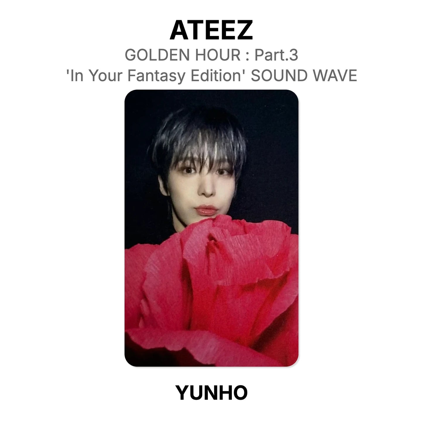 ATEEZ GOLDEN HOUR : Part.3 'In Your Fantasy Edition' SOUND WAVE 公式フォトカード