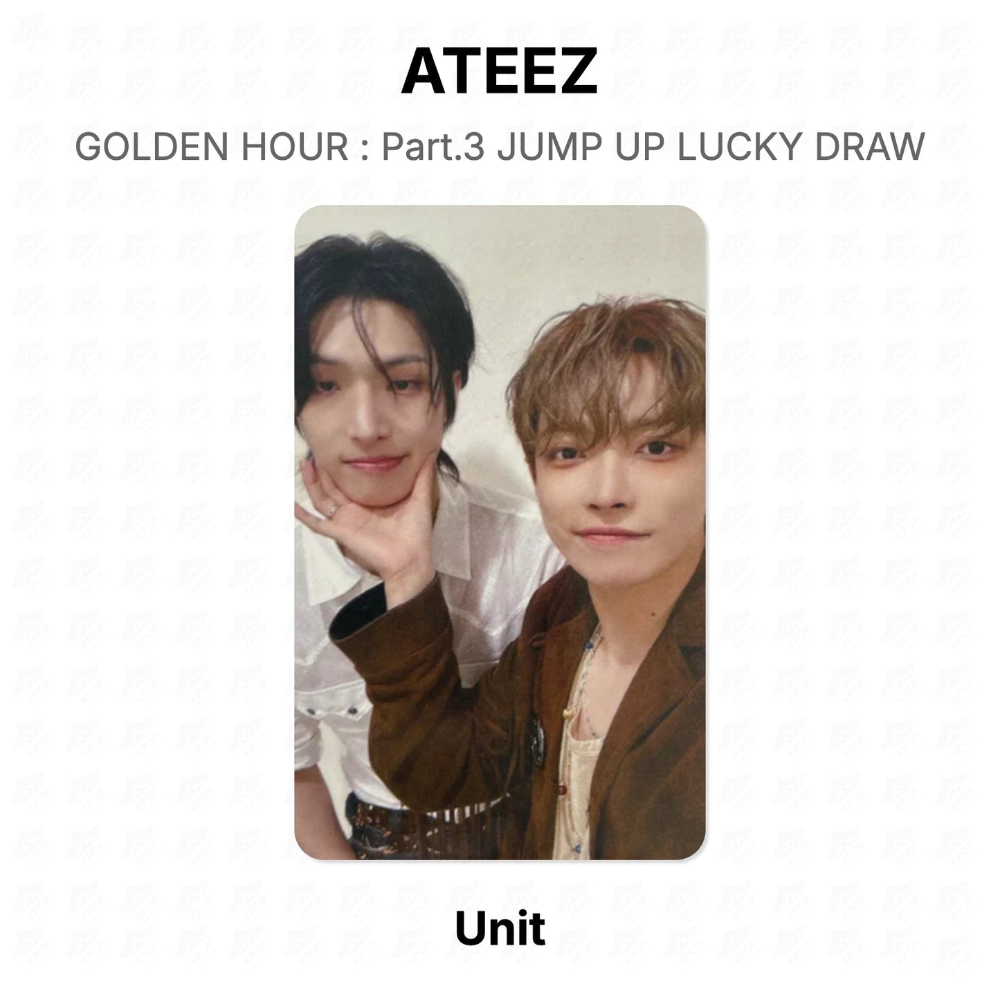 ATEEZ GOLDEN HOUR : Part.3 JUMP UP LUCKY DRAW Official Photocard