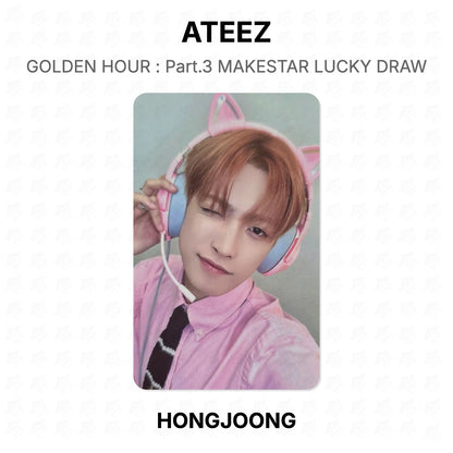 ATEEZ GOLDEN HOUR : Part.3 MAKESTAR LUCKY DRAW Official Photocard