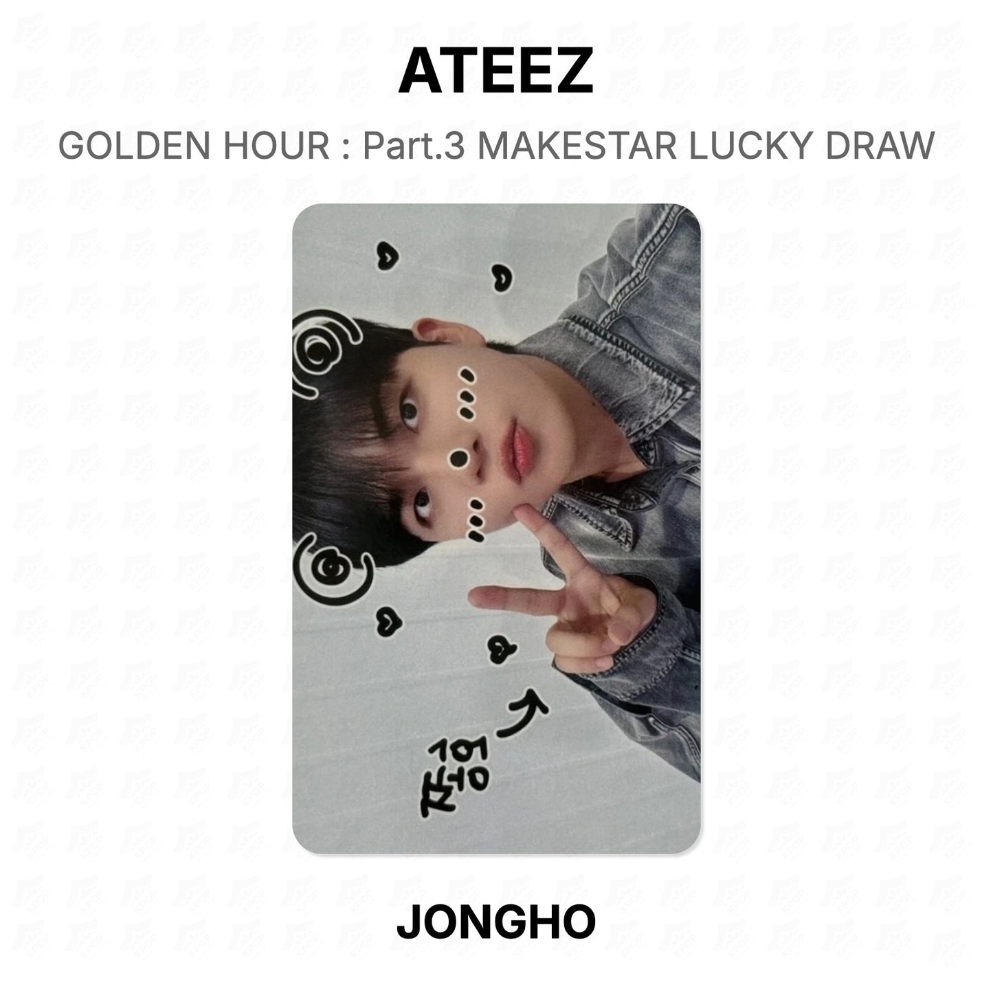 ATEEZ GOLDEN HOUR : Part.3 MAKESTAR LUCKY DRAW Official Photocard