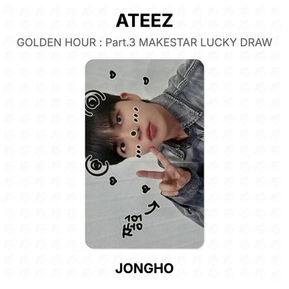ATEEZ GOLDEN HOUR : Part.3 MAKESTAR LUCKY DRAW Official Photocard