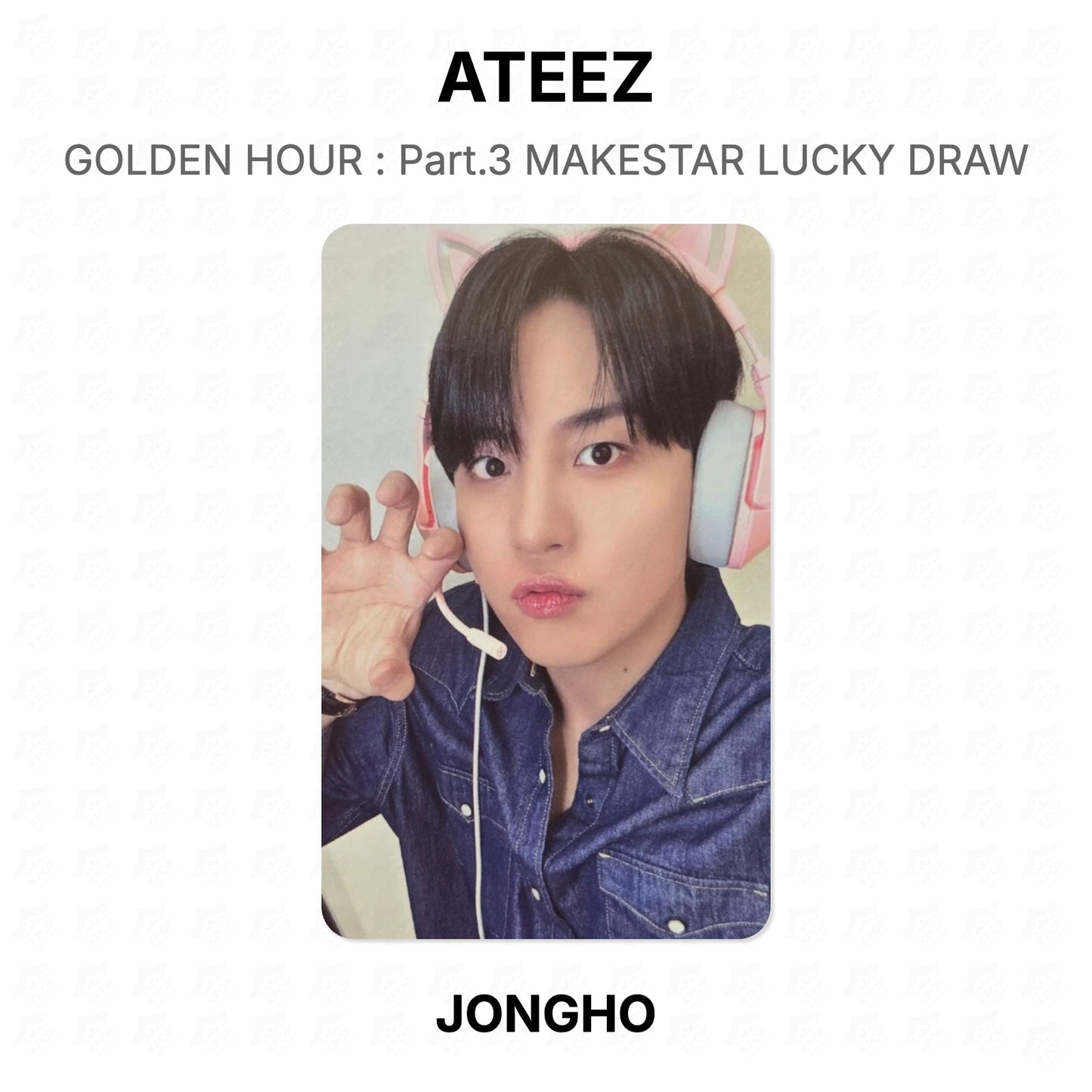 ATEEZ GOLDEN HOUR : Part.3 MAKESTAR LUCKY DRAW Official Photocard