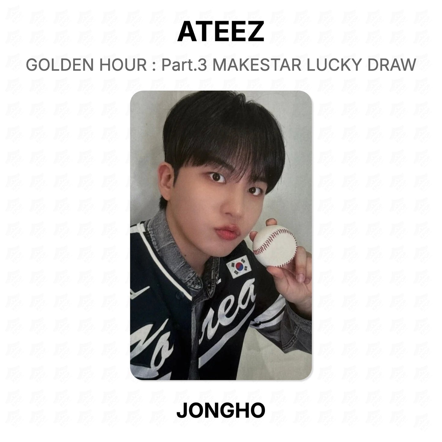 ATEEZ GOLDEN HOUR : Part.3 MAKESTAR LUCKY DRAW Official Photocard