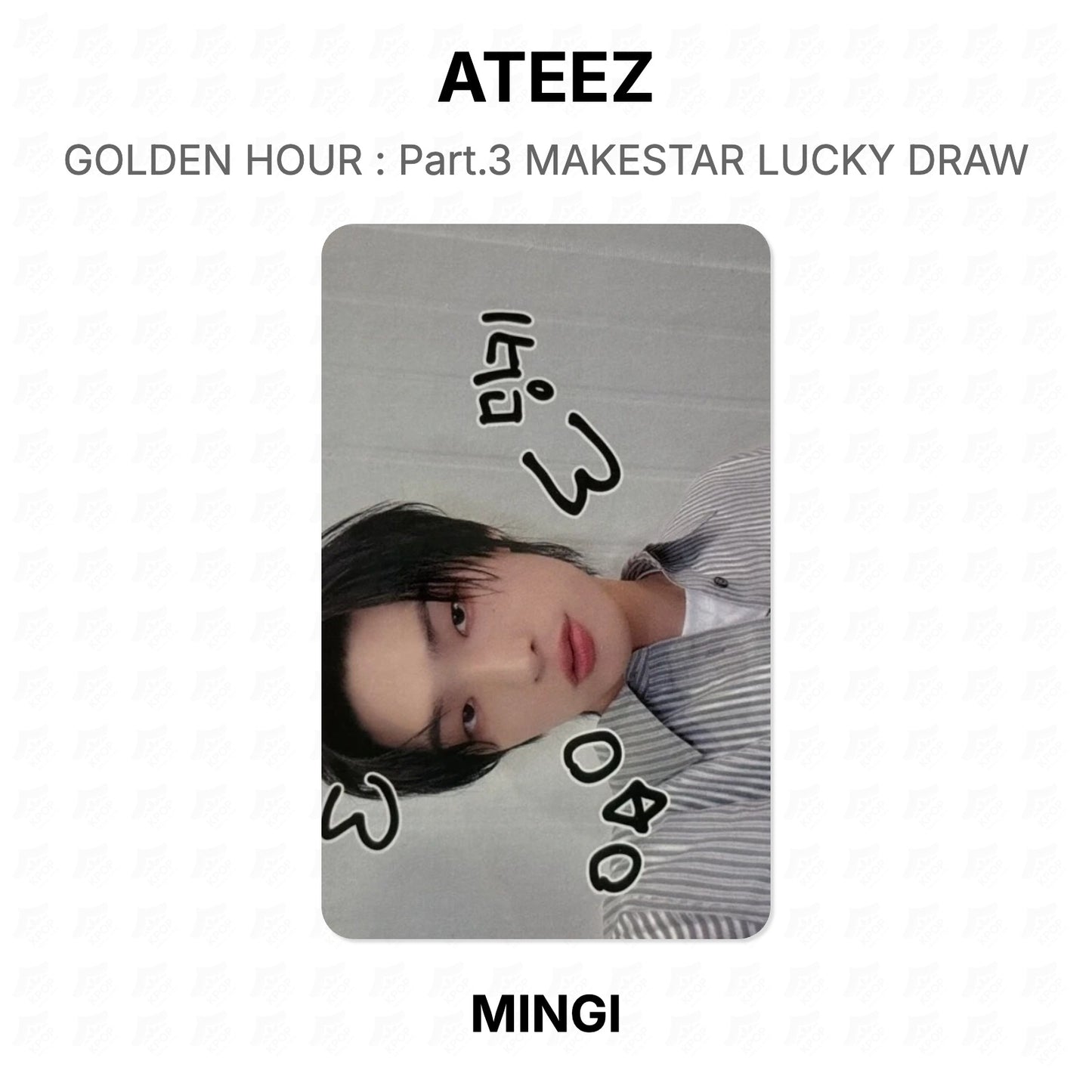 ATEEZ GOLDEN HOUR : Part.3 MAKESTAR LUCKY DRAW Official Photocard