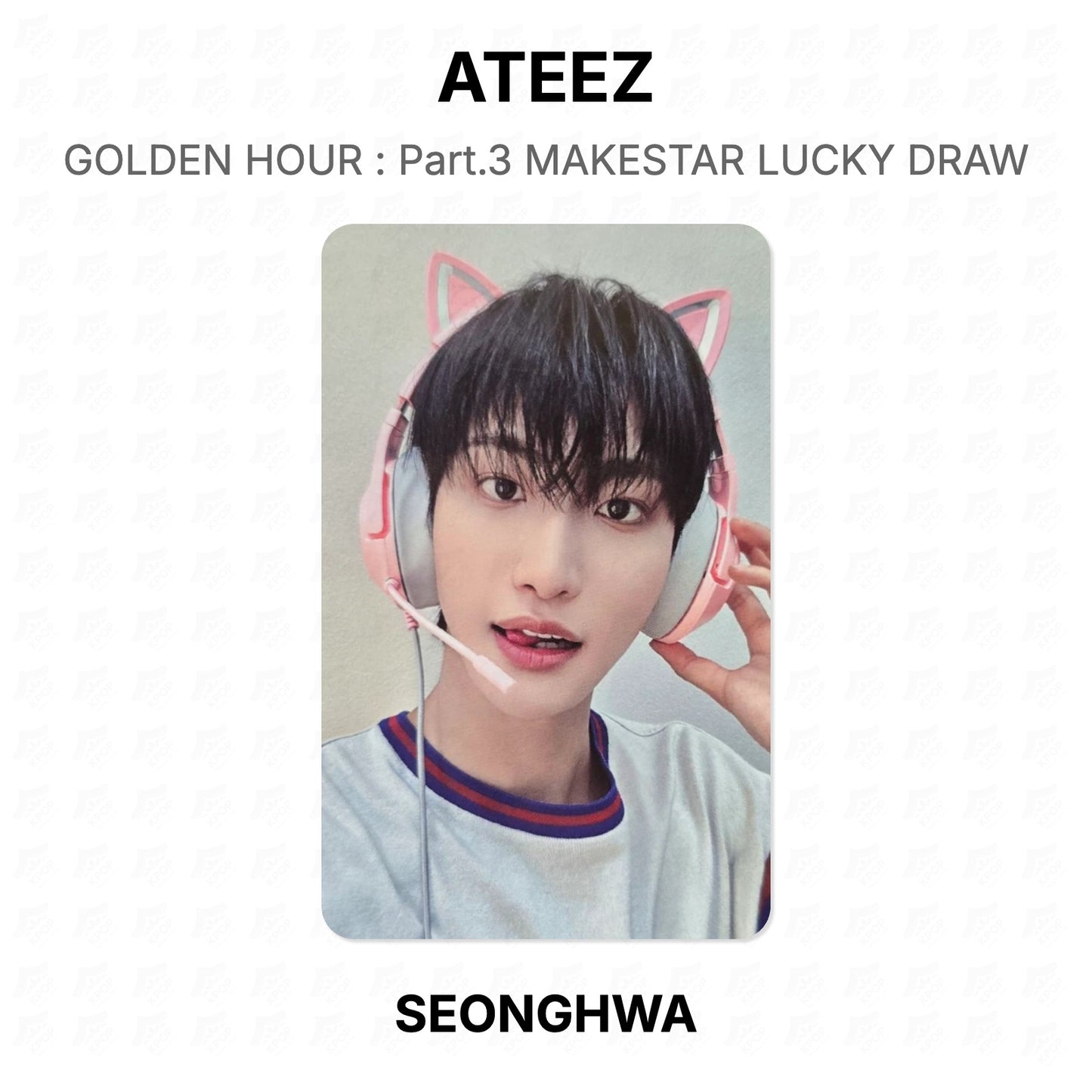 ATEEZ GOLDEN HOUR : Part.3 MAKESTAR LUCKY DRAW Official Photocard