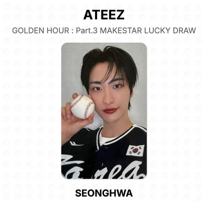 ATEEZ GOLDEN HOUR : Part.3 MAKESTAR LUCKY DRAW Official Photocard