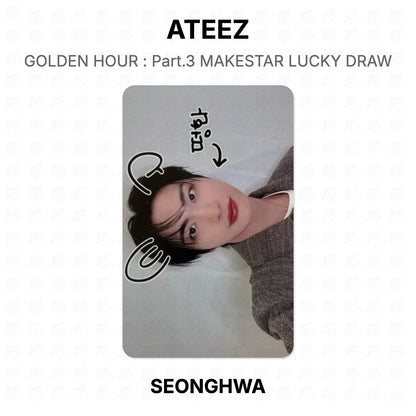 ATEEZ GOLDEN HOUR : Part.3 MAKESTAR LUCKY DRAW Official Photocard