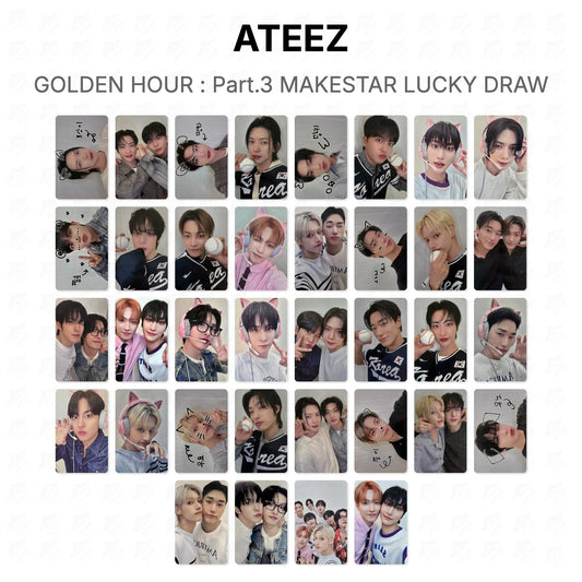 ATEEZ GOLDEN HOUR : Part.3 MAKESTAR LUCKY DRAW Official Photocard