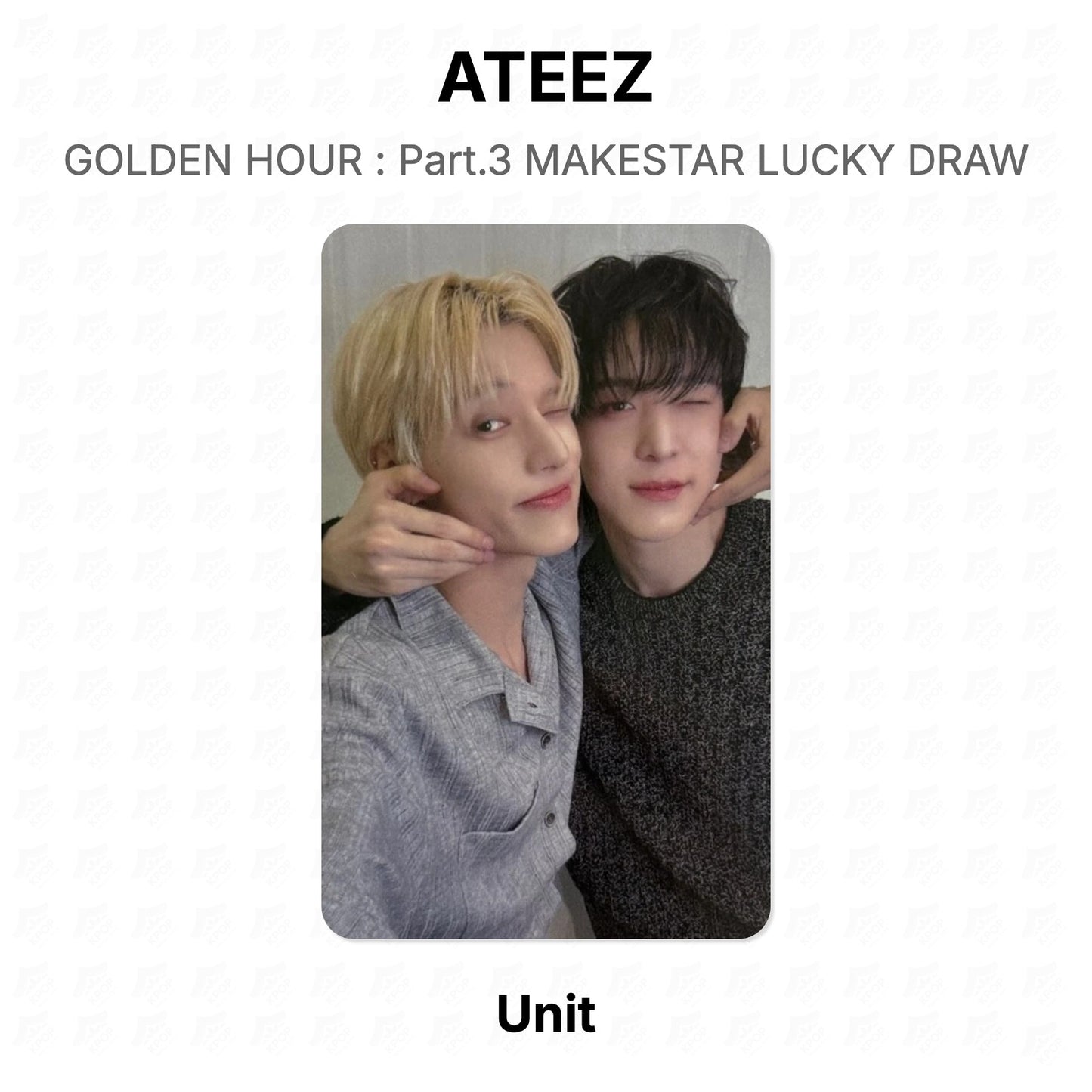 ATEEZ GOLDEN HOUR : Part.3 MAKESTAR LUCKY DRAW Official Photocard