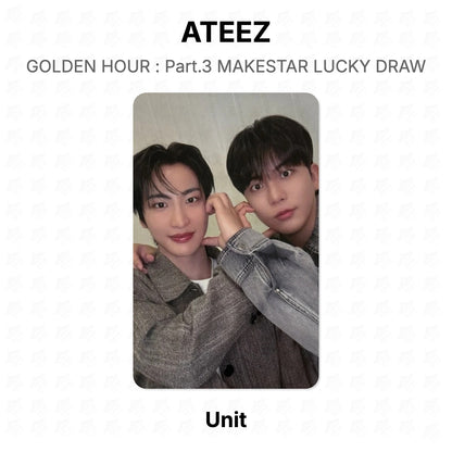 ATEEZ GOLDEN HOUR : Part.3 MAKESTAR LUCKY DRAW Official Photocard