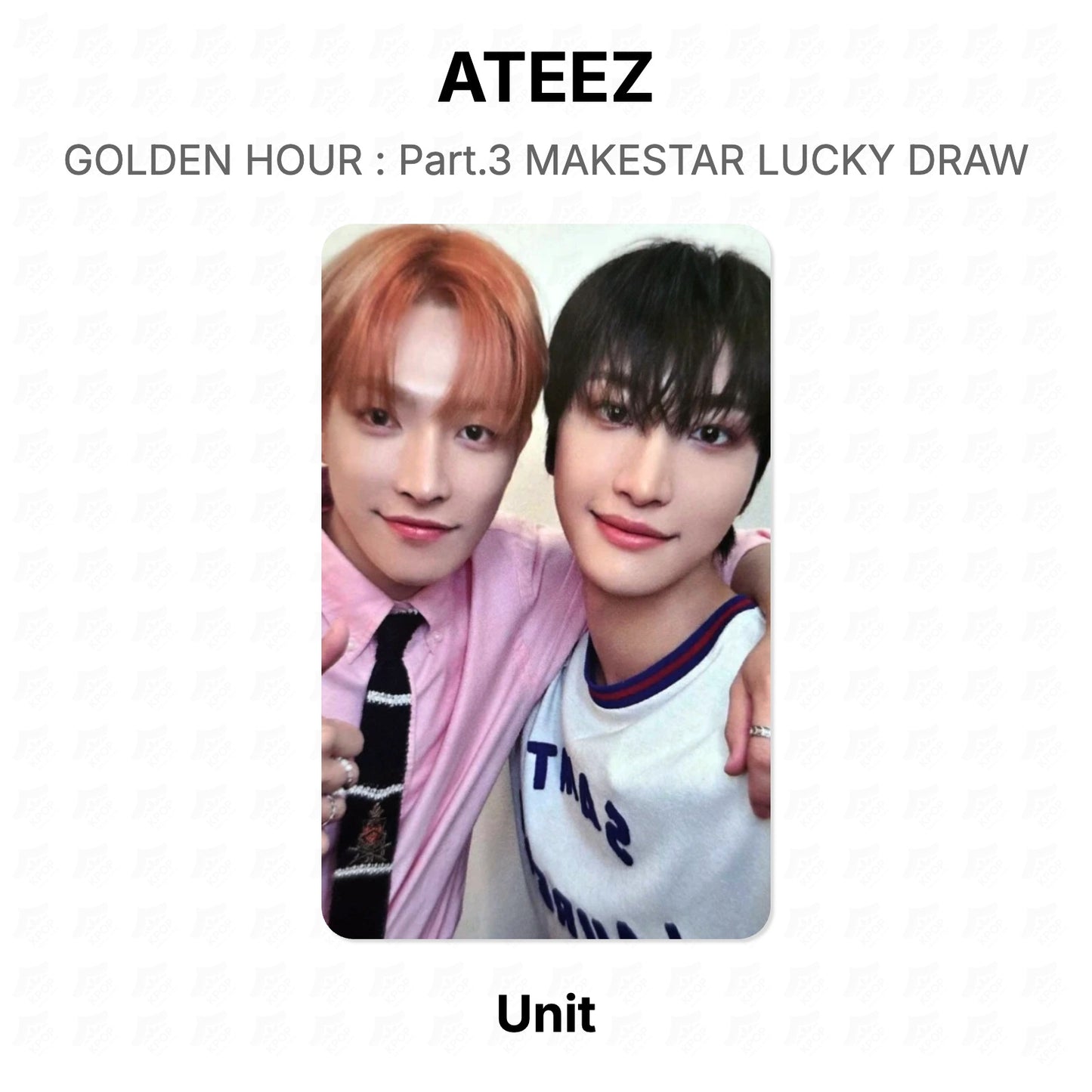 ATEEZ GOLDEN HOUR : Part.3 MAKESTAR LUCKY DRAW Official Photocard