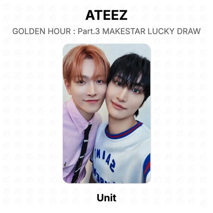 ATEEZ GOLDEN HOUR : Part.3 MAKESTAR LUCKY DRAW Official Photocard