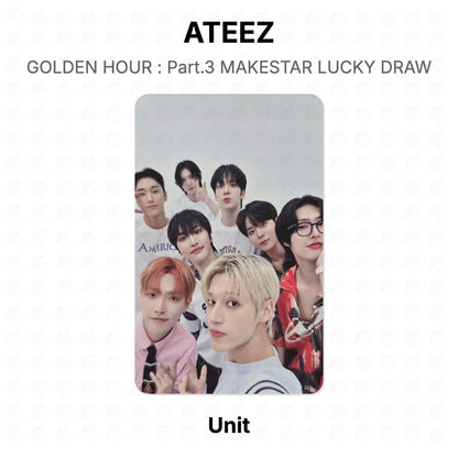 ATEEZ GOLDEN HOUR : Part.3 MAKESTAR LUCKY DRAW Official Photocard