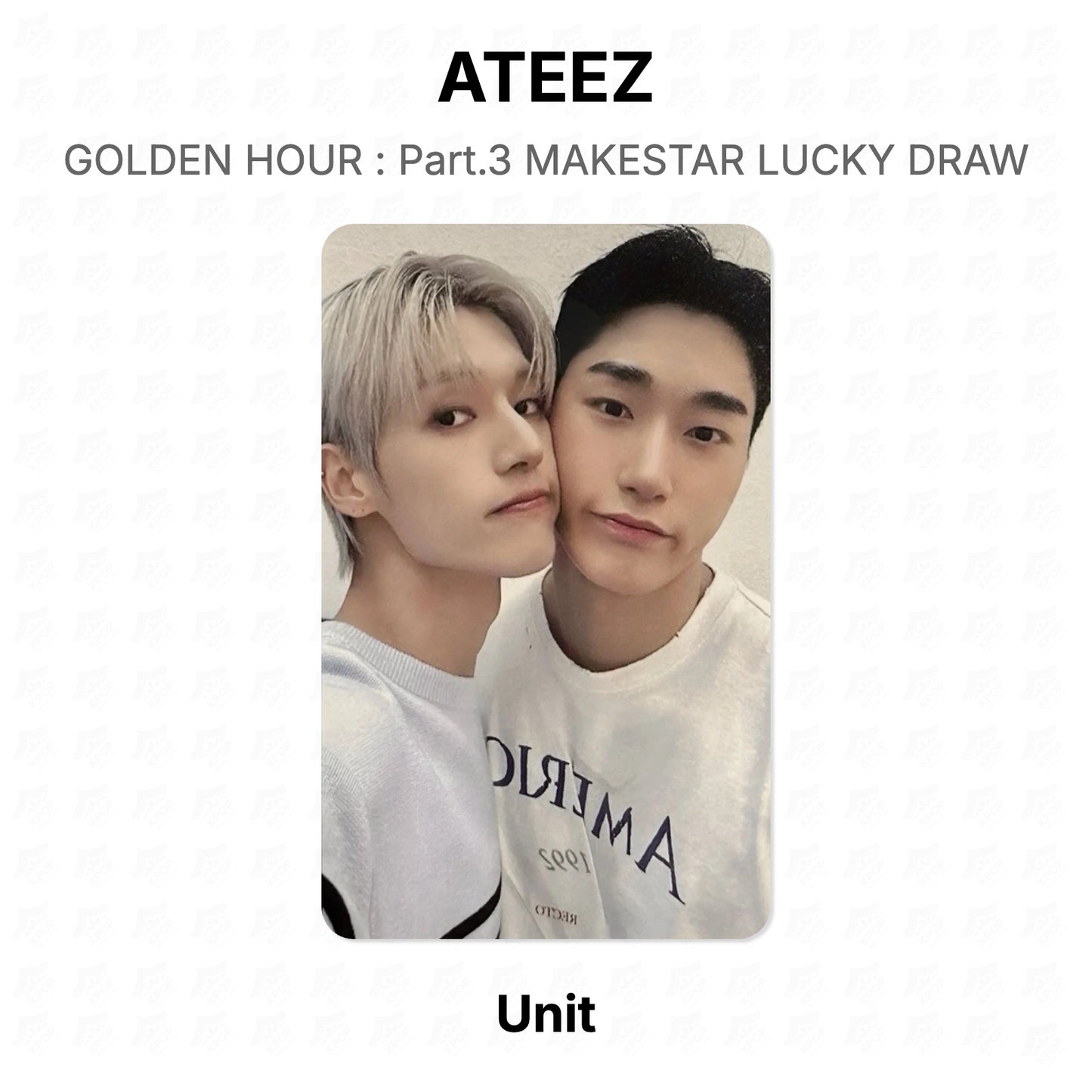 ATEEZ GOLDEN HOUR : Part.3 MAKESTAR LUCKY DRAW Official Photocard