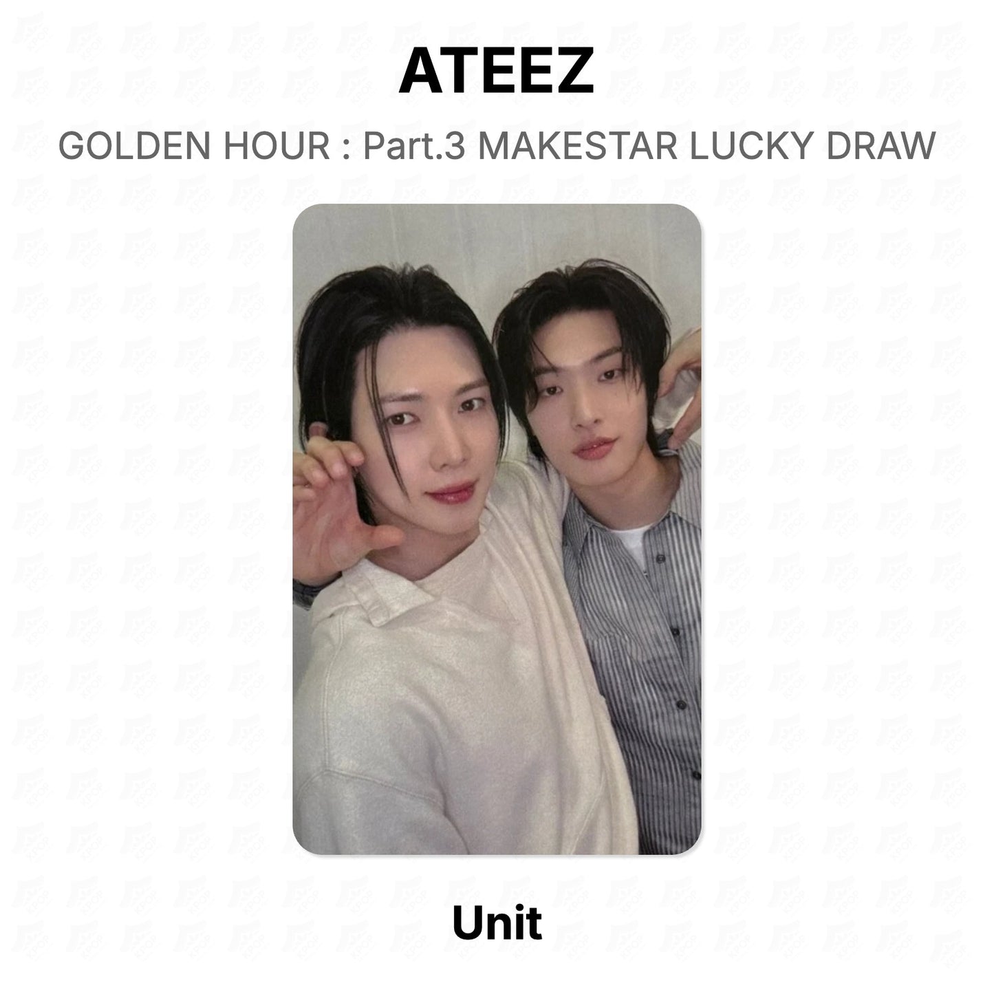 ATEEZ GOLDEN HOUR : Part.3 MAKESTAR LUCKY DRAW Official Photocard