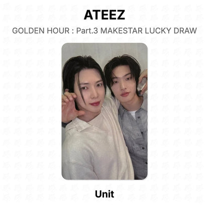 ATEEZ GOLDEN HOUR : Part.3 MAKESTAR LUCKY DRAW Official Photocard