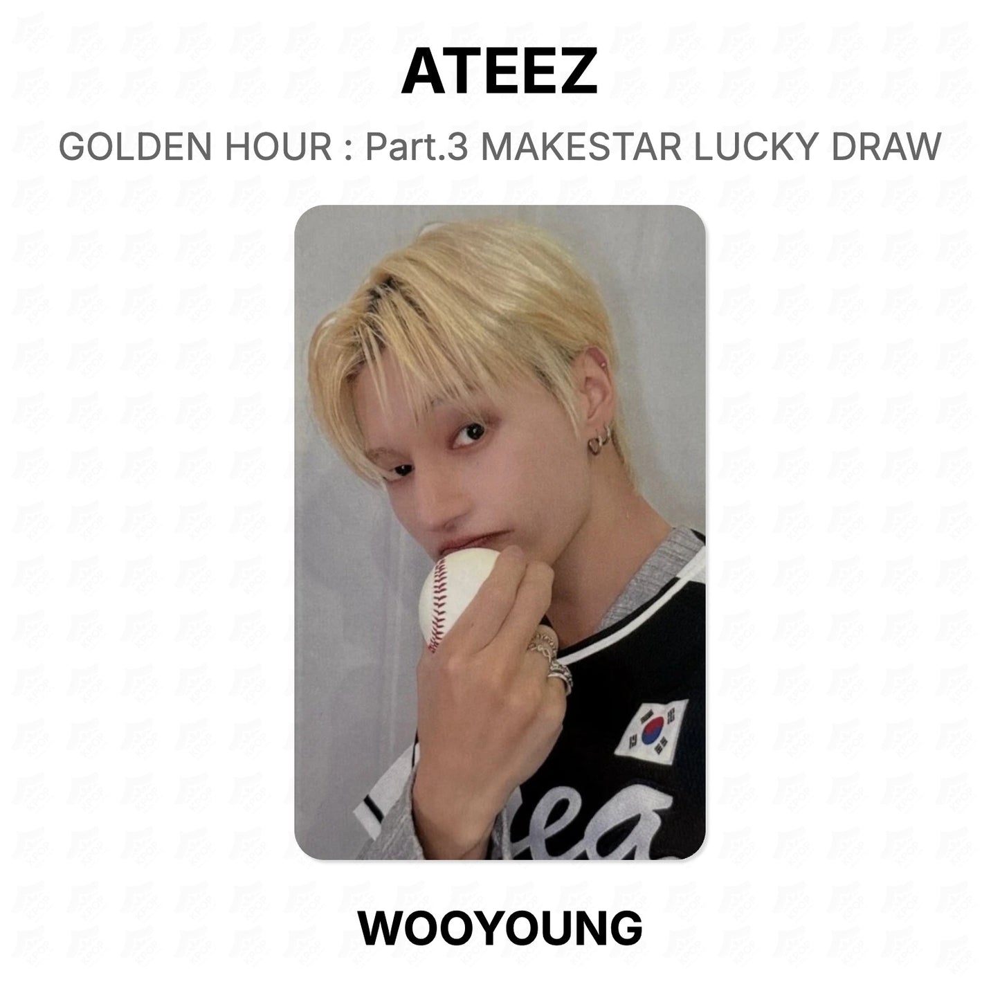 ATEEZ GOLDEN HOUR : Part.3 MAKESTAR LUCKY DRAW Official Photocard