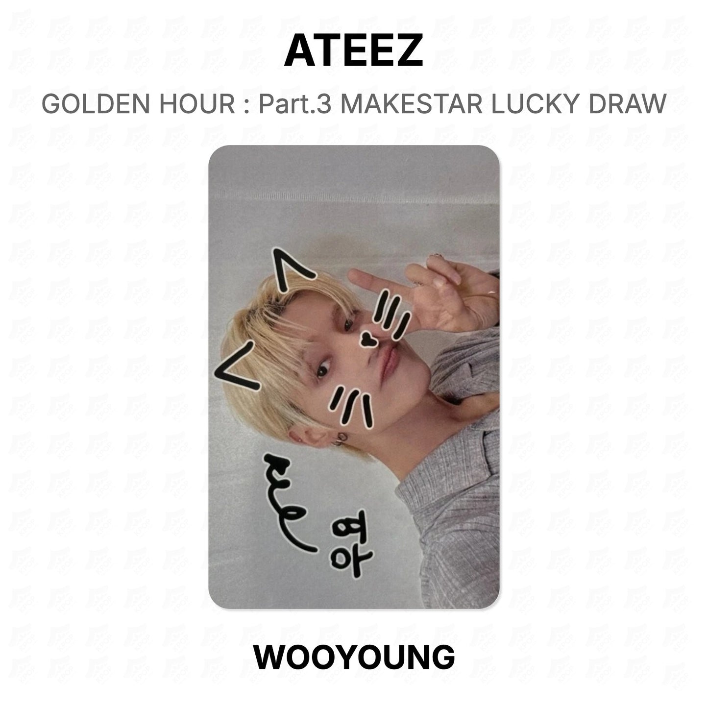 ATEEZ GOLDEN HOUR : Part.3 MAKESTAR LUCKY DRAW Official Photocard