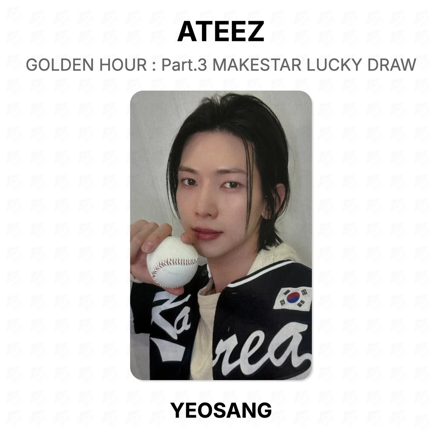 ATEEZ GOLDEN HOUR : Part.3 MAKESTAR LUCKY DRAW Official Photocard
