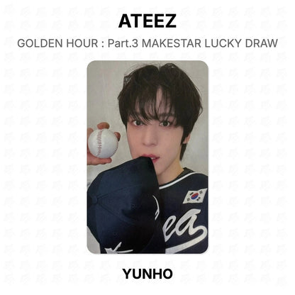ATEEZ GOLDEN HOUR : Part.3 MAKESTAR LUCKY DRAW Official Photocard