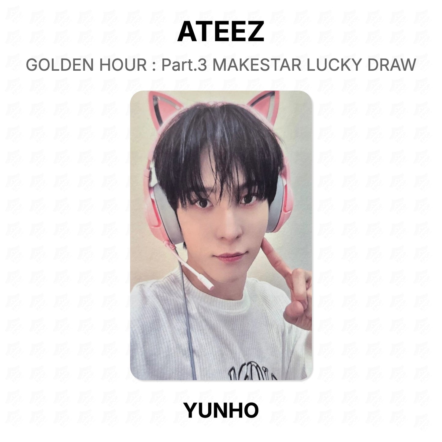 ATEEZ GOLDEN HOUR : Part.3 MAKESTAR LUCKY DRAW Official Photocard