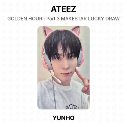 ATEEZ GOLDEN HOUR : Part.3 MAKESTAR LUCKY DRAW Official Photocard